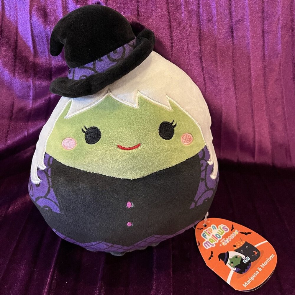8" FLIP a Mallow Mariposa Witch/Morrison Cauldron Squishmallow LE Halloween 2023